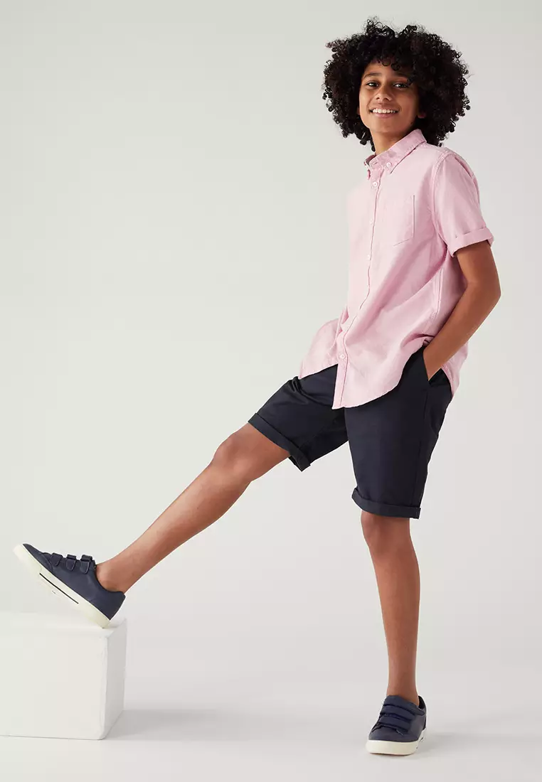 MARKS SPENCER M S Cotton Rich Chino Shorts 6 16 Yrs DEL 2024
