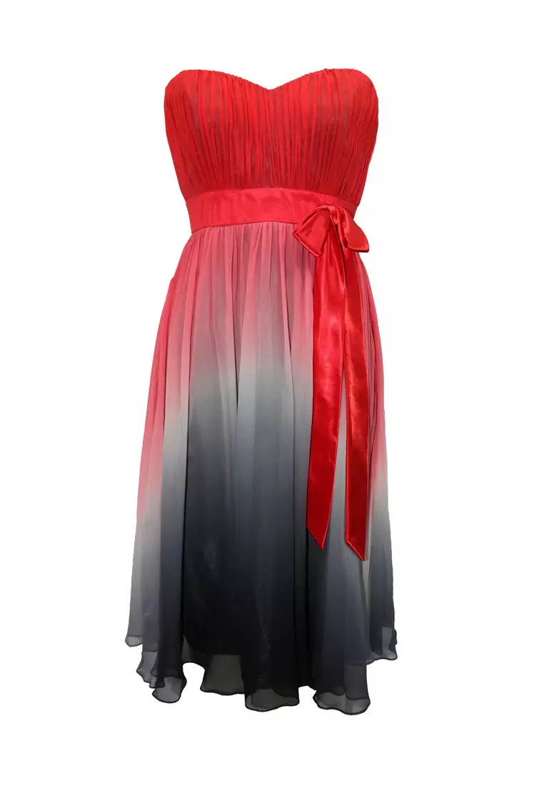 bue and black dress Long Estrella Dress - Ombre | AW24 | Alquema main image 0