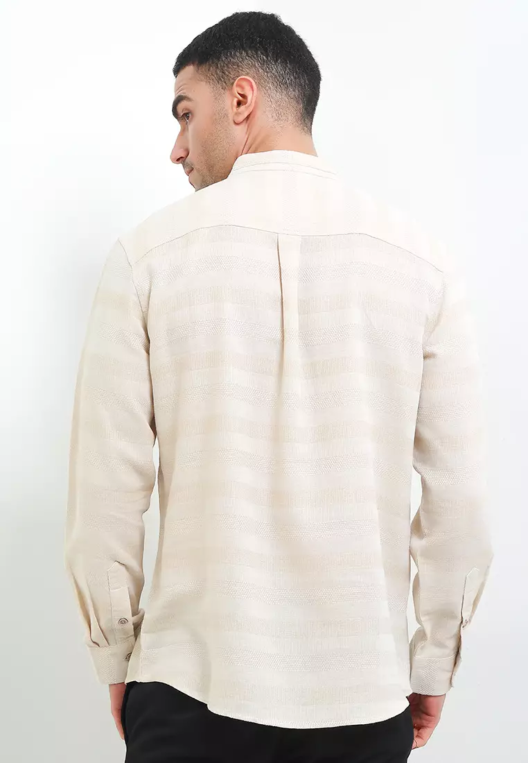 Kemko Dobby Stripe Couple Family - Albert Shirts