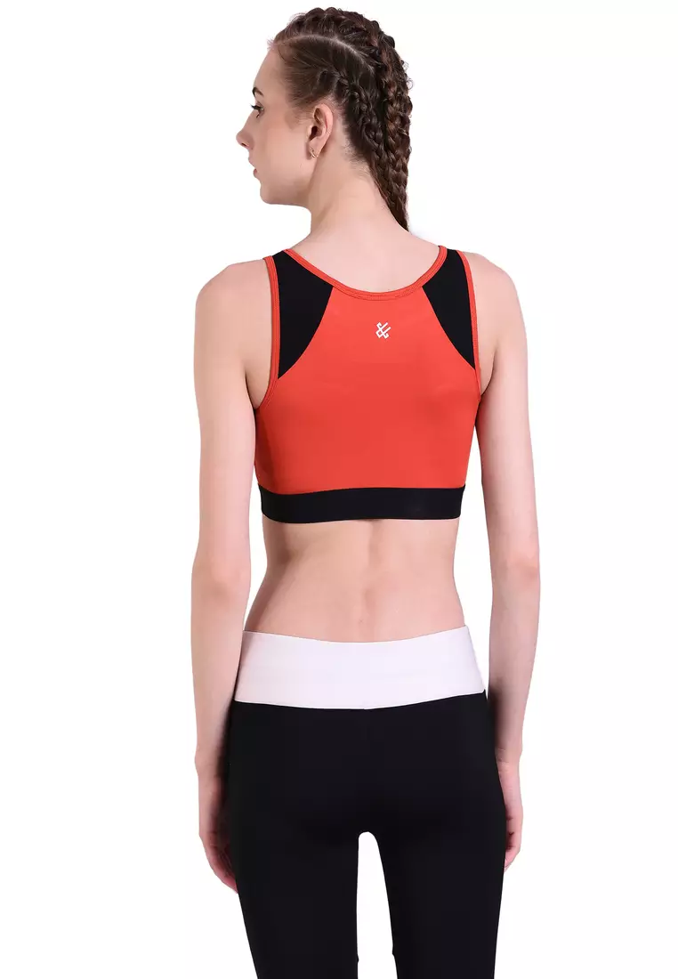 PUMA X VOGUE BRA TOP IN RED MULTI