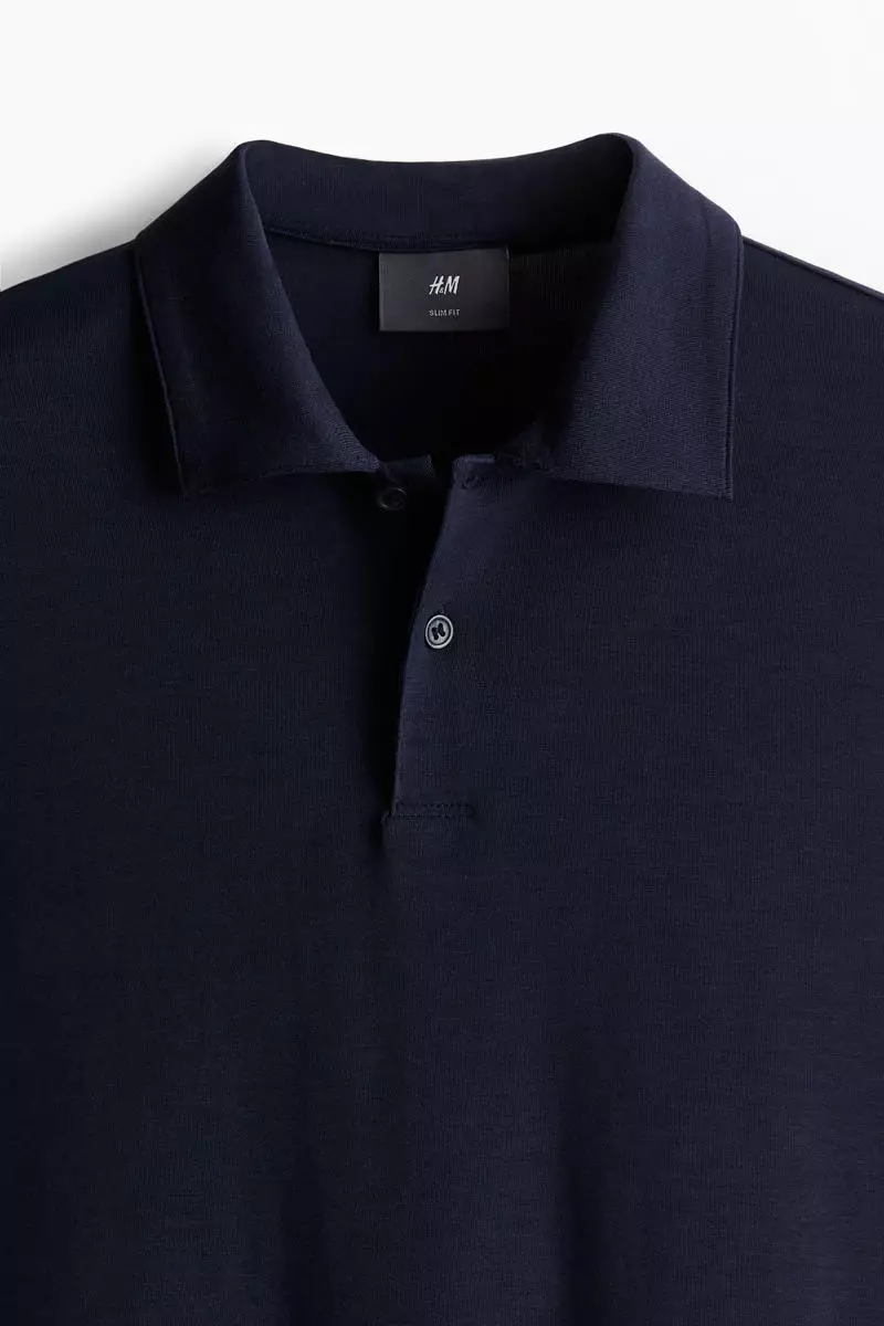 Slim Fit Lyocell polo shirt