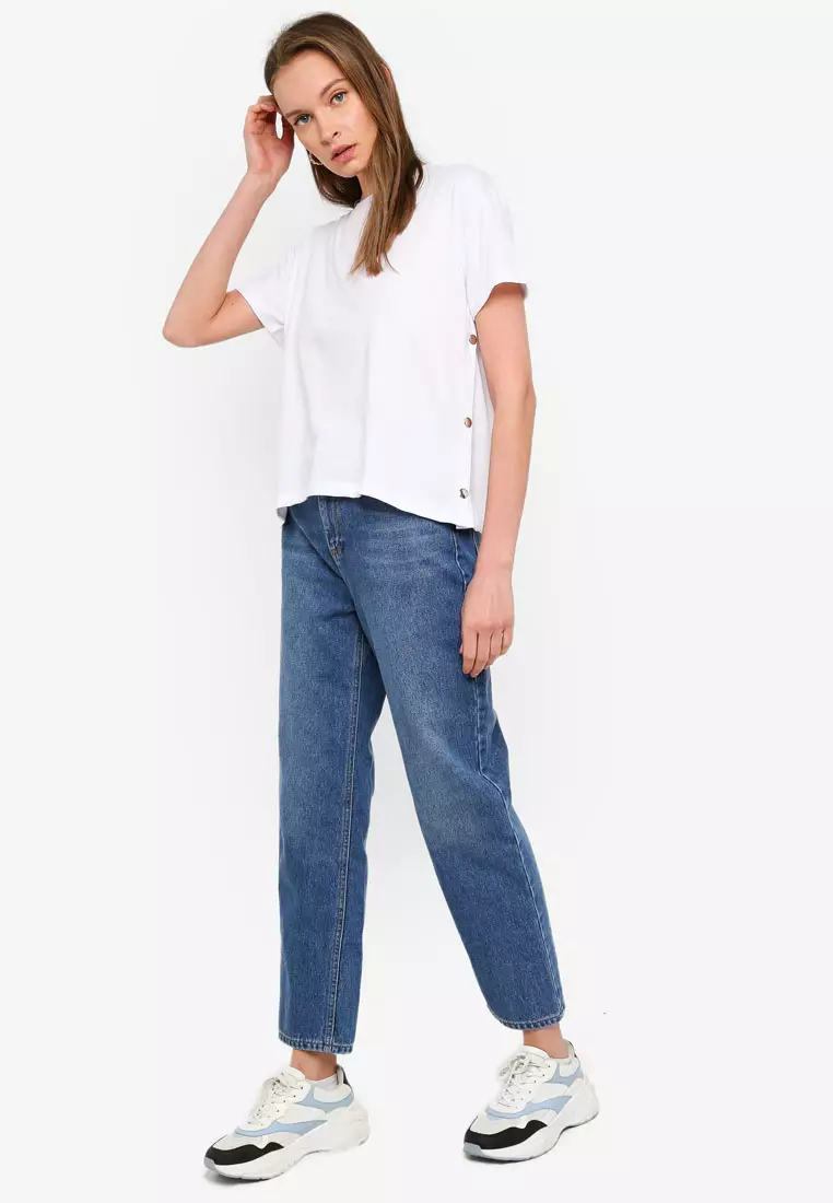 White snap new arrivals button shirt