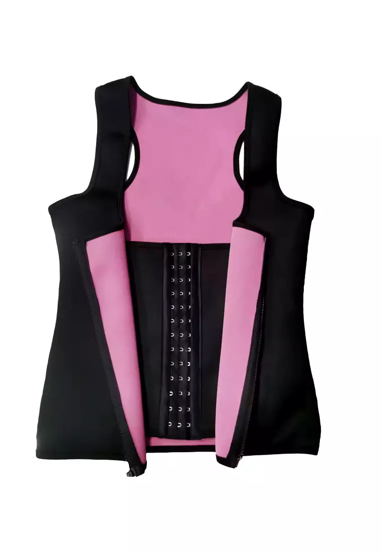 Women's Breathable Tummy Control Corset Hook & Loop Waist Trainer & Compression Girdle Belt Cincher