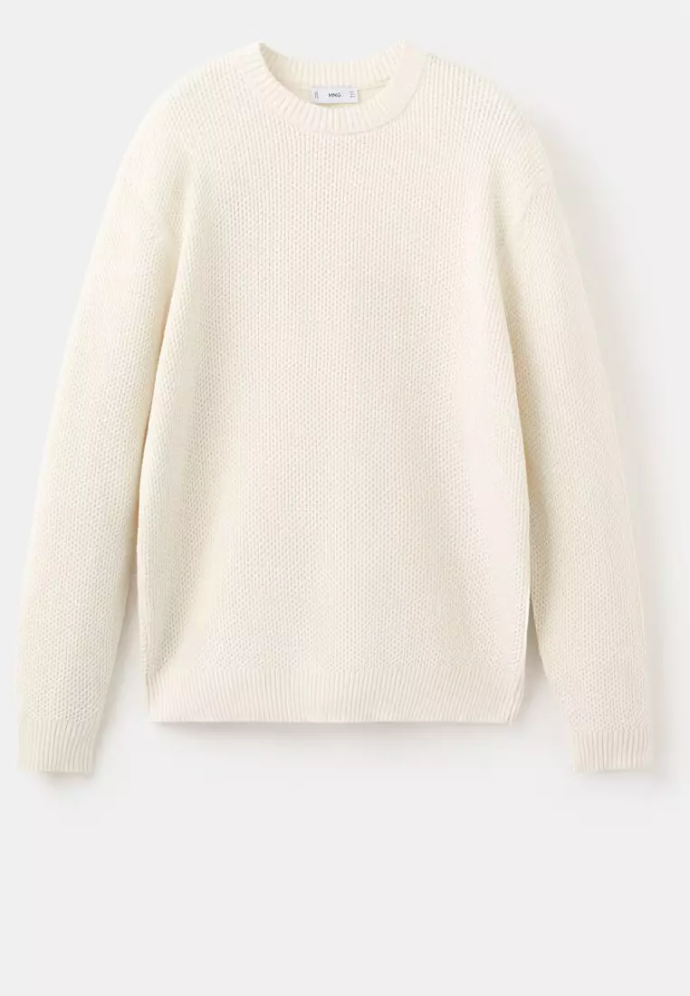 Medium-Knit Microstructure Sweater