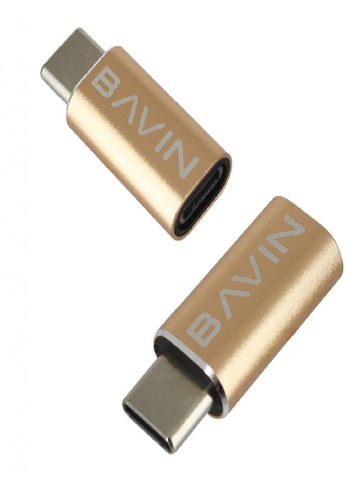 BAVIN pink and multi Bavin U-AIC USB Converter OTG iPhone to Type-C Adapter 02D37ES9BB0890GS_1