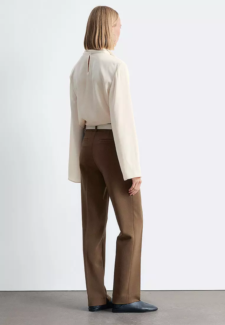 Slim-Leg Press-Crease Trousers