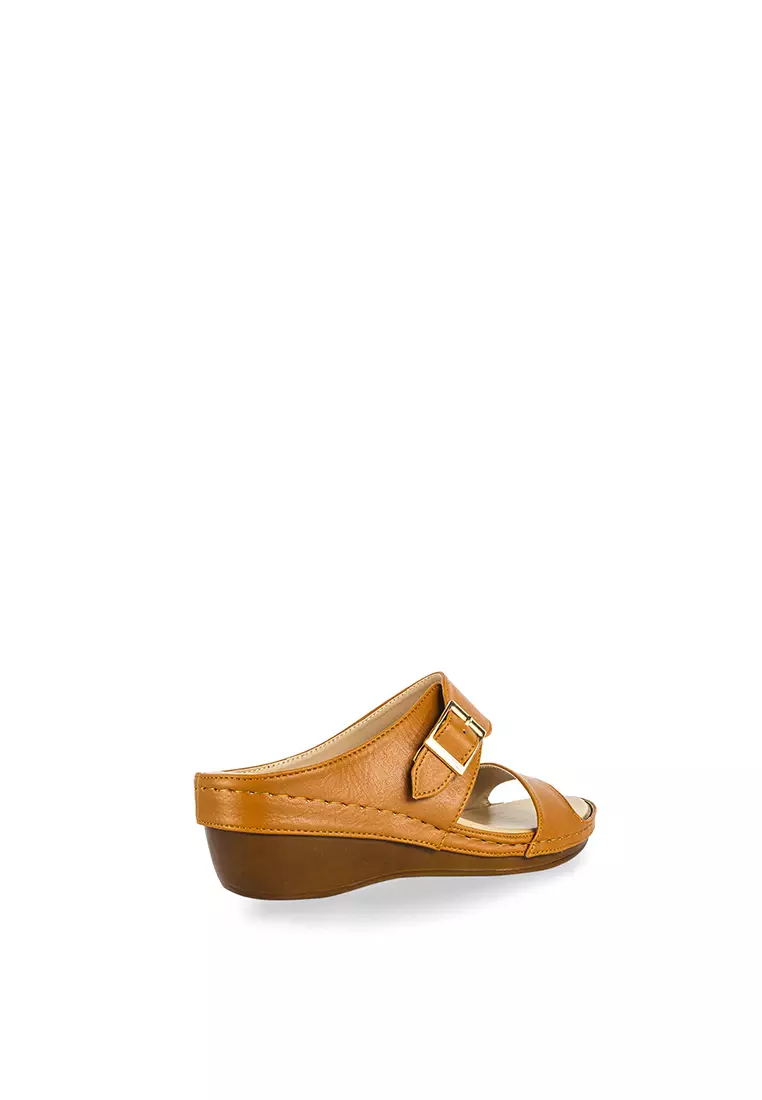 Buy Zanea Shoes TwoStrap Wedge 2023 Online ZALORA Philippines