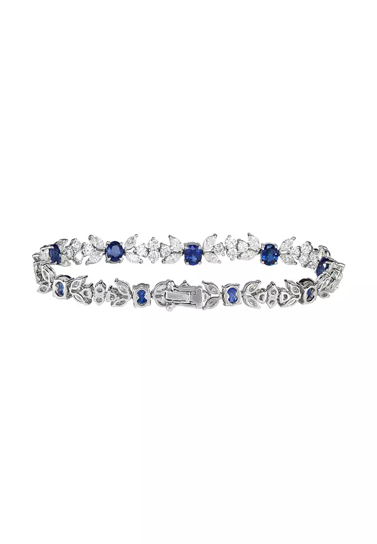 White sapphire clearance bracelet