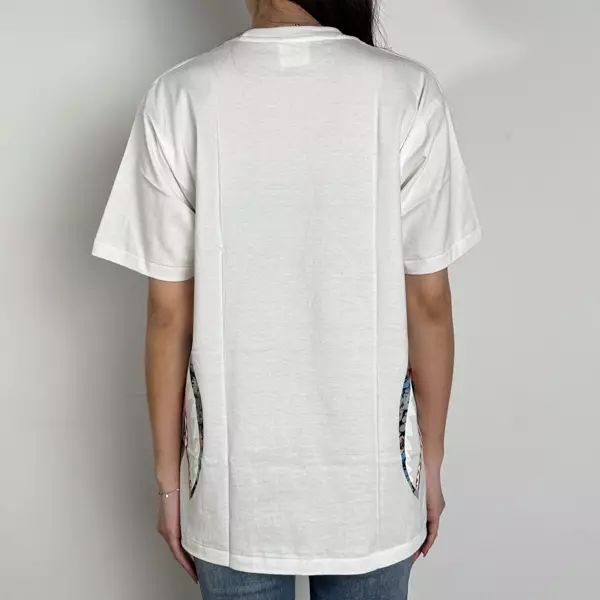 Kaos BAPE SHARK SIDE CAMO ROSE FLOWER WHITE TSHIRT 100% ORIGINAL