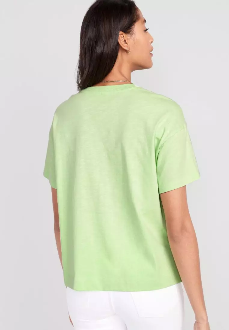 Vintage Slub-Knit T-Shirt for Women