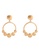 A-Excellence gold Golden Texture Round Hoop with Details Earrings 2DC11AC206E61EGS_1