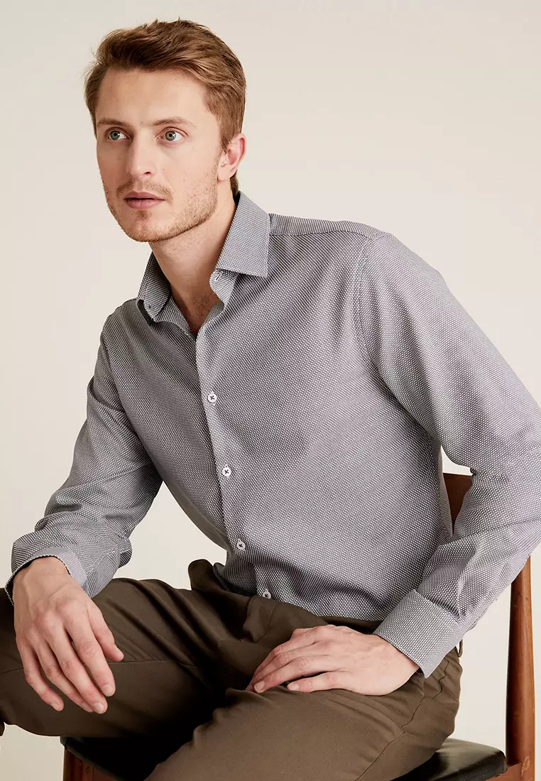 marks and spencer tailored shirts