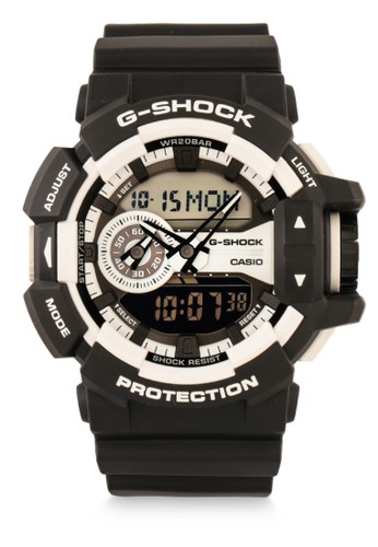 Jual G Shock Casio G Shock Jam Tangan Pria Black White Resin Ga 400 1adr Original Zalora Indonesia