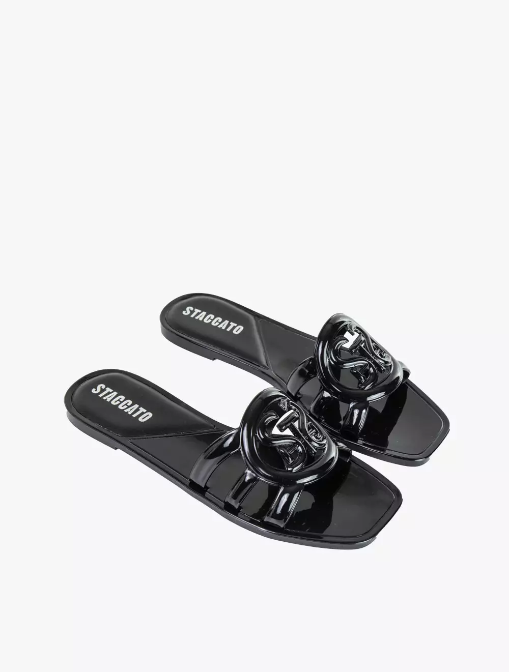 Staccato CT006-005 Women's Flat Sandals - Black