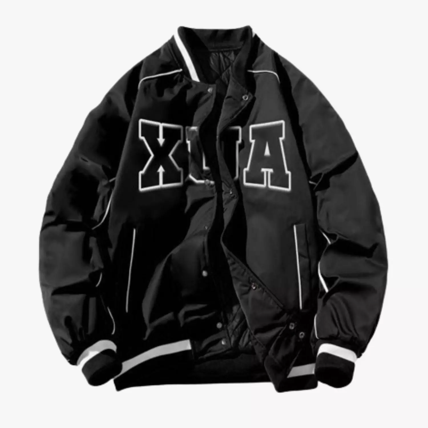 Jaket Varsity Black