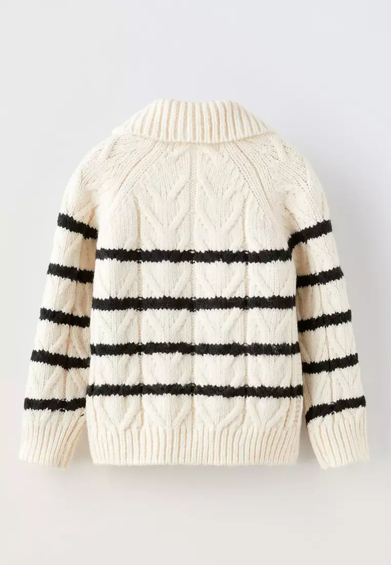Zara Knitwear Cable Knit Cardigan Zara Zara Cardigan Womens Clearance