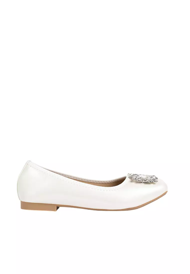 Discount on Happy2U  shoes - SKU: Agness Rhinestone Ballerina Flats