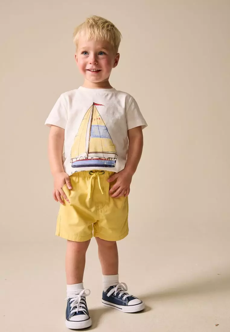 Short Sleeve All Over Graphic Print T-Shirts 3 Pack