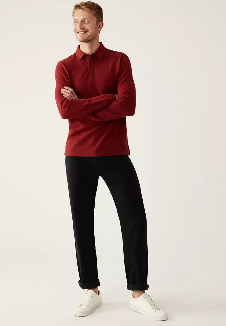 Regular Fit Moleskin Trousers