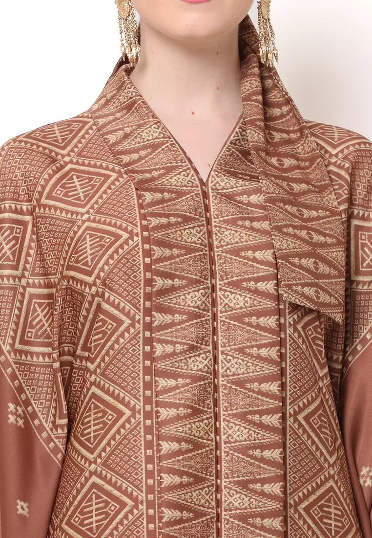 Kanzi Exclusive Long Sleeve Songket Kaftan