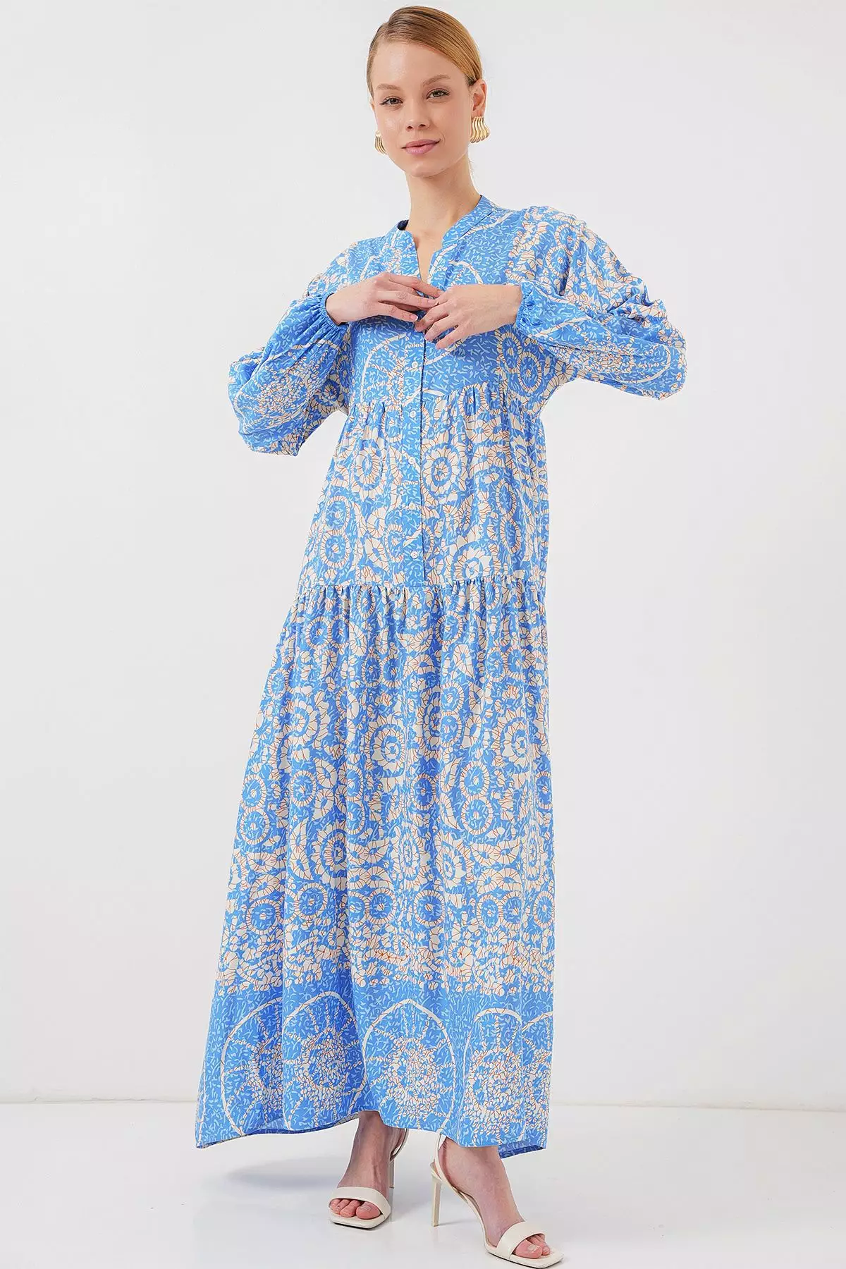 Patterned Modest Dress