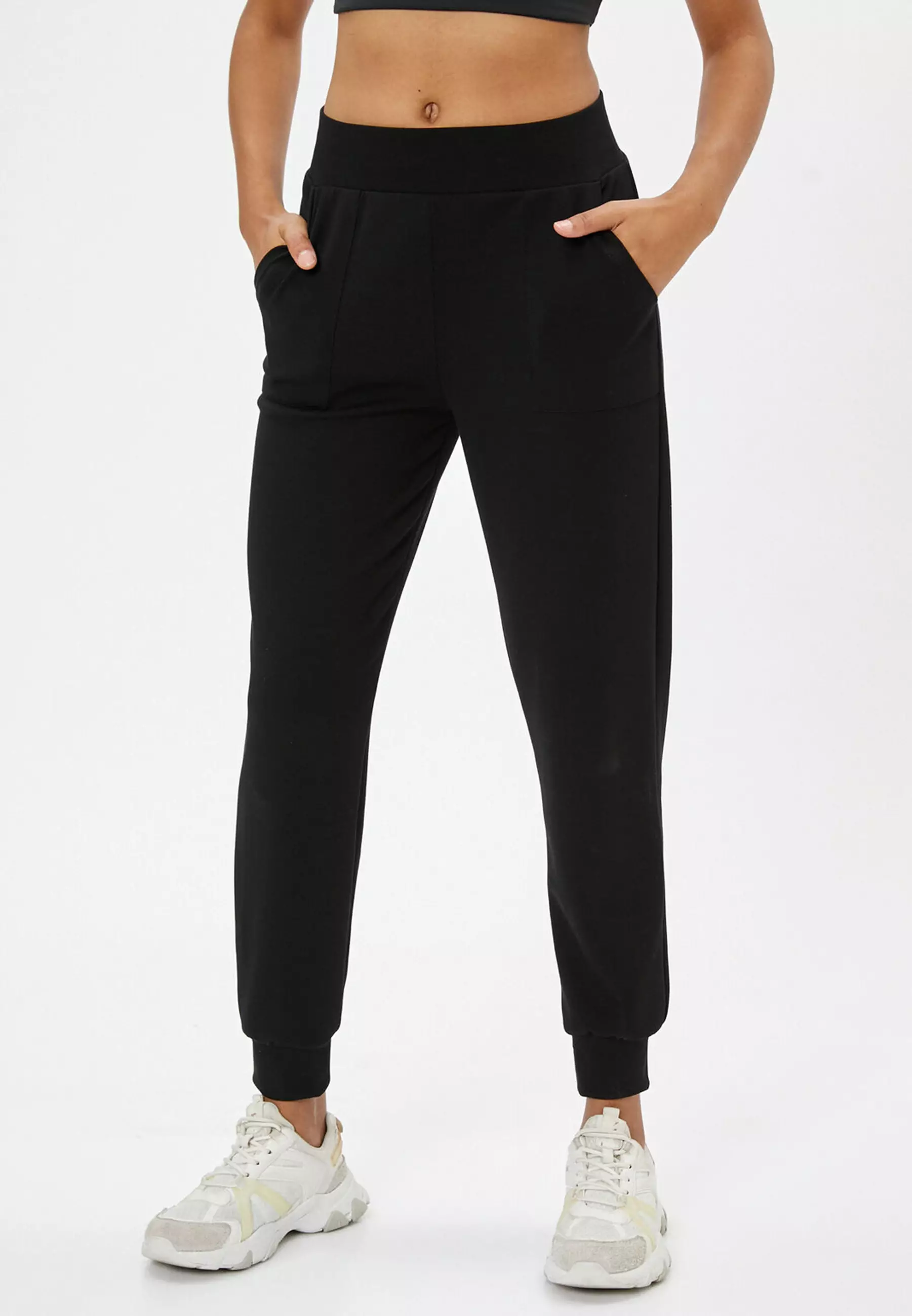 Buy KOTON High Waist Jogger Sweatpants with Pocket Viscose Fabric