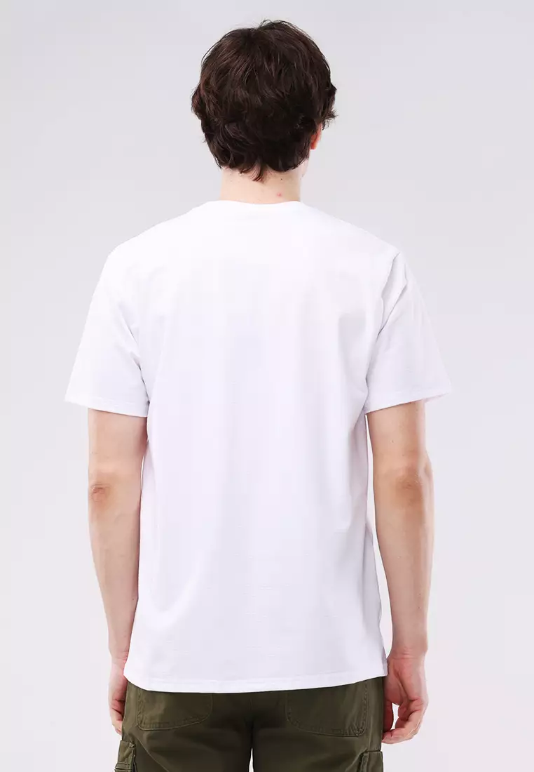 Round Neck Crazylines Short Sleeve