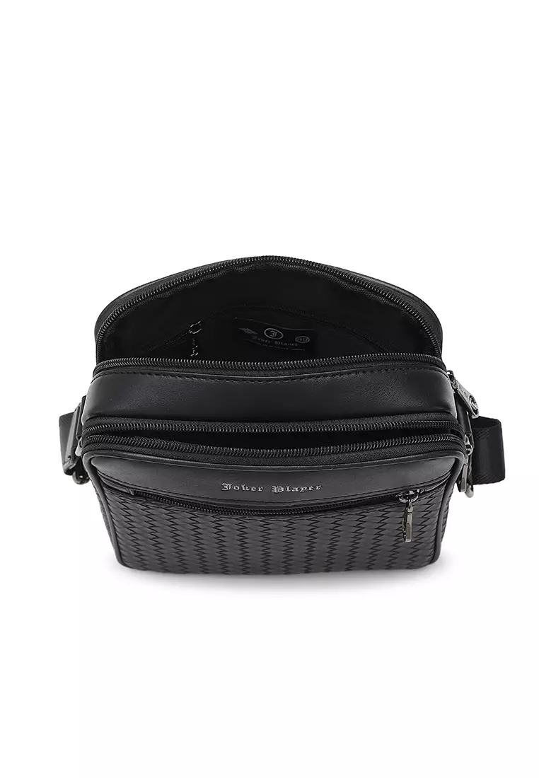 Men's Sling Bag / Crossbody Bag - Black