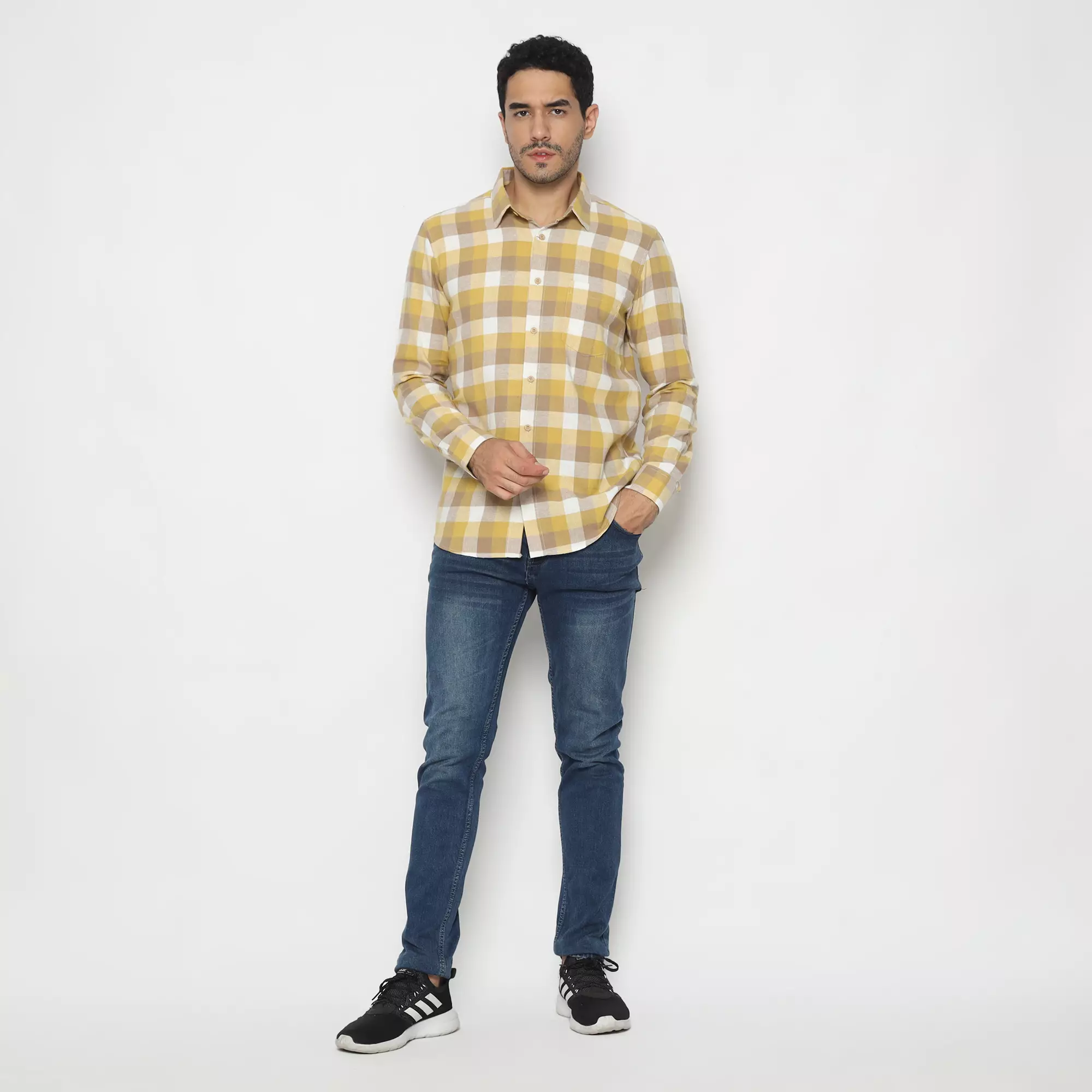 Platini Kemeja Flanel Pria Lengan Panjang Katun 76496