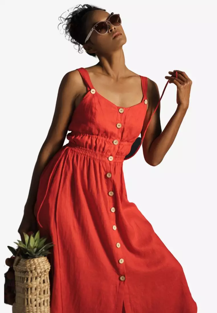 Summer Get Away Maxi Linen Dress