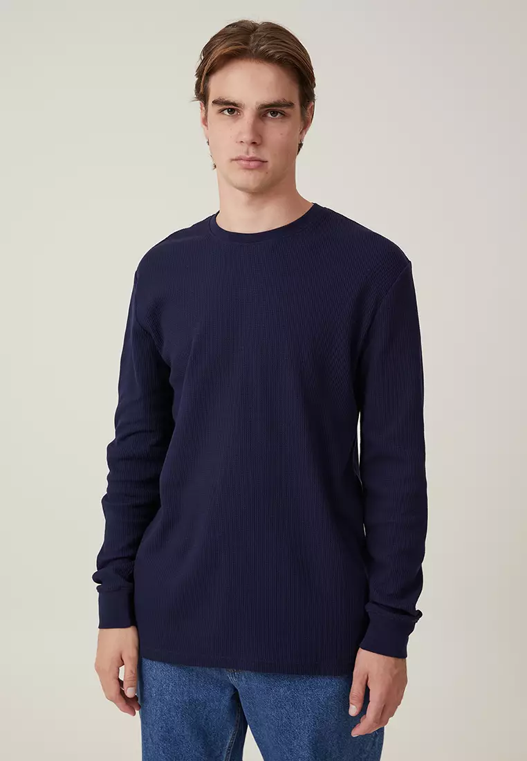Waffle Long Sleeves T Shirt