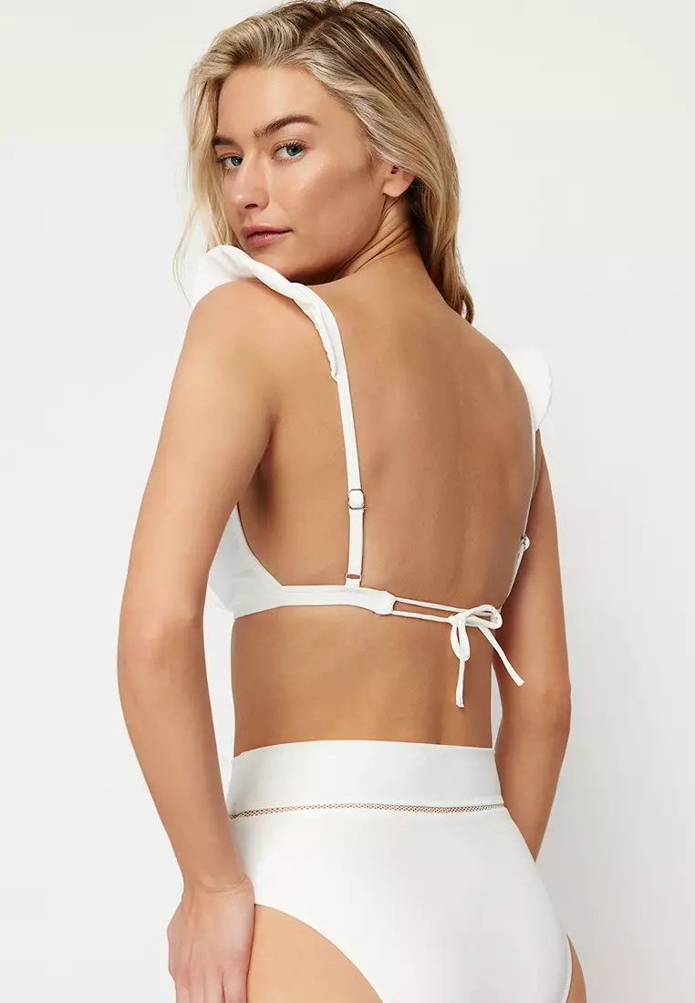 三角形荷葉邊比堅尼泳衣