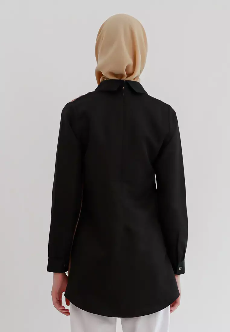 Kean Tunic In Black & Beige