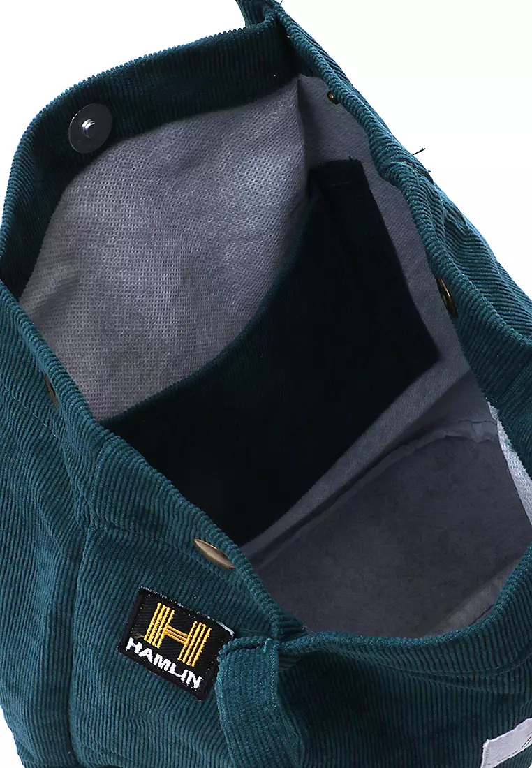 Millane Totebag Wanita Polos Kasual Large Storage Material Soft Corduroy ORIGINAL - Green