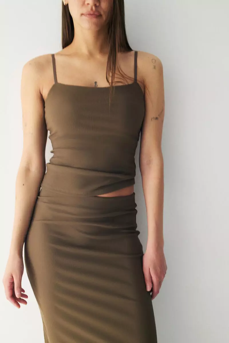 Cooling Four-way stretch Slim Fit strappy top