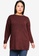 Vero Moda red Plus Size Brilliant Long Sleeves O-Neck Sweater 2799CAA895EB5CGS_1