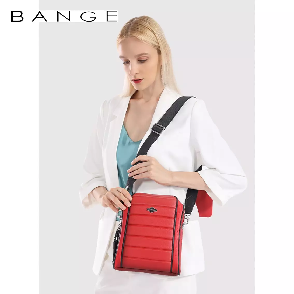 BANGE YD252 Tas Selempang Pria SlingBag Shoulder Chest Bag Pria-Merah