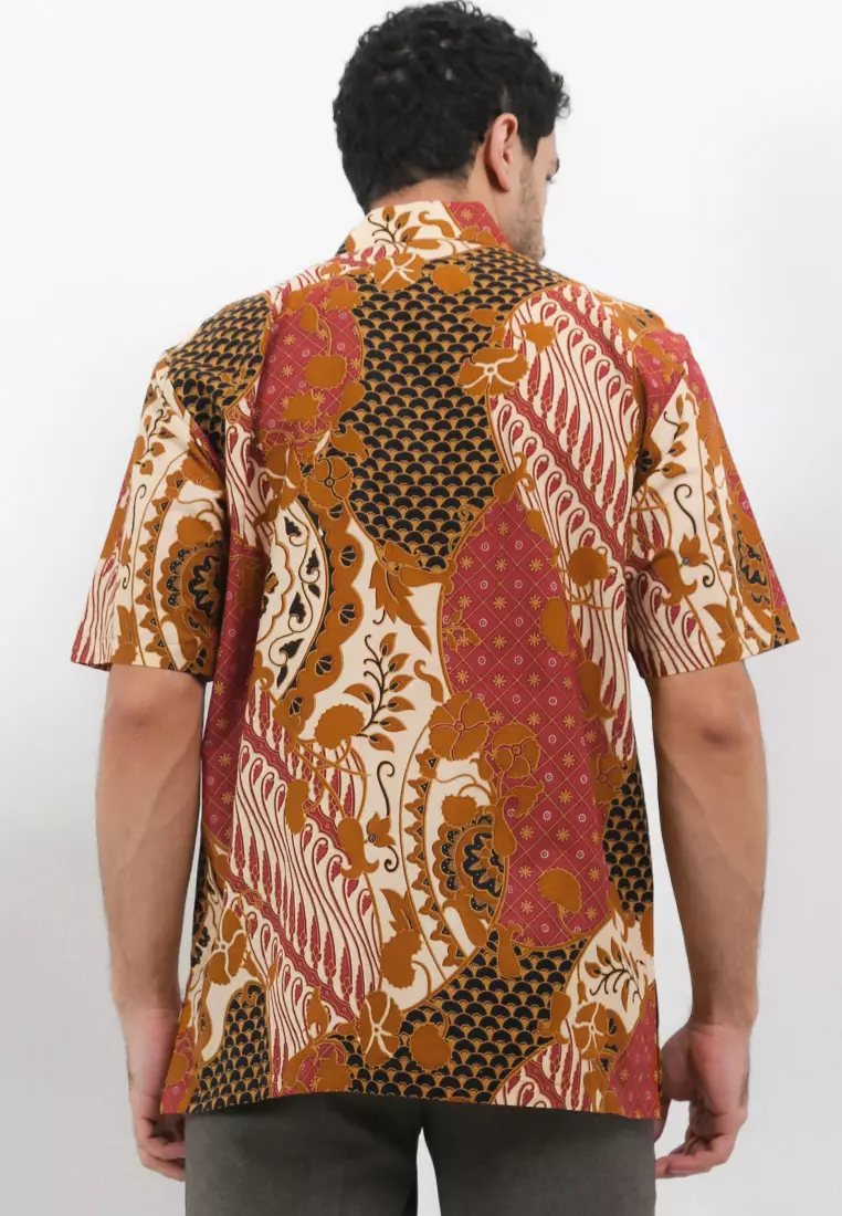 Kemeja Batik Lengan Pendek Motif Tambal Sriwedari