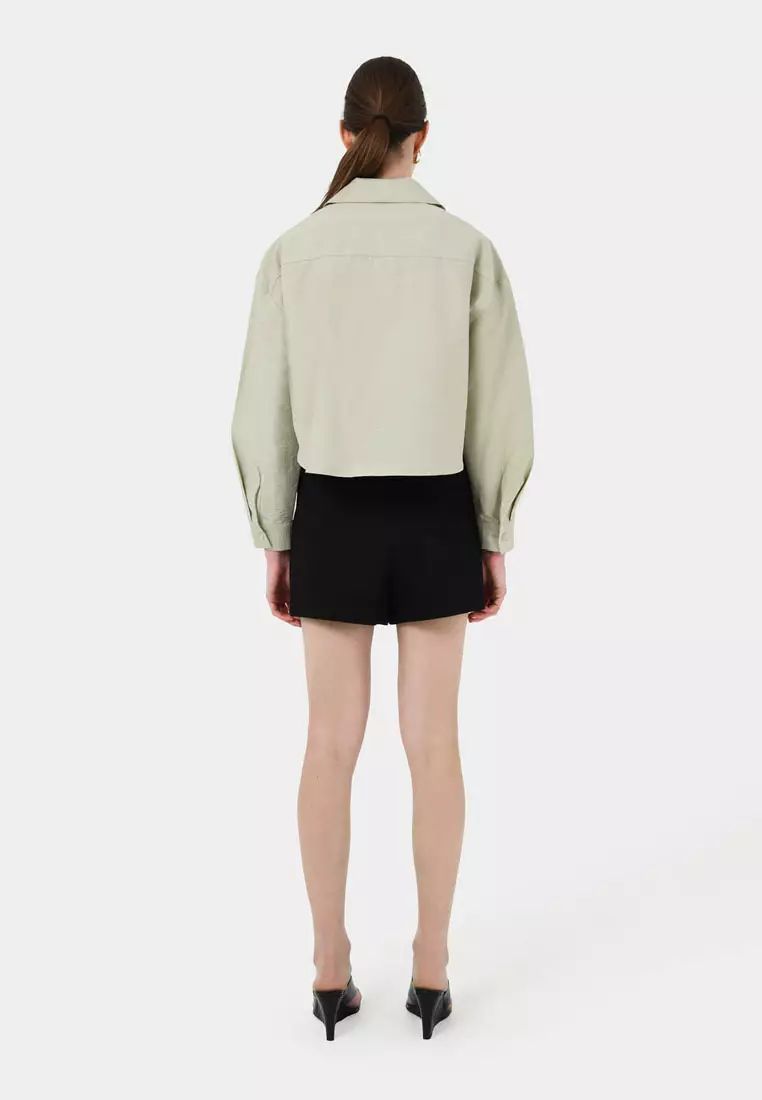 Kyla Crop Pocket Shirt