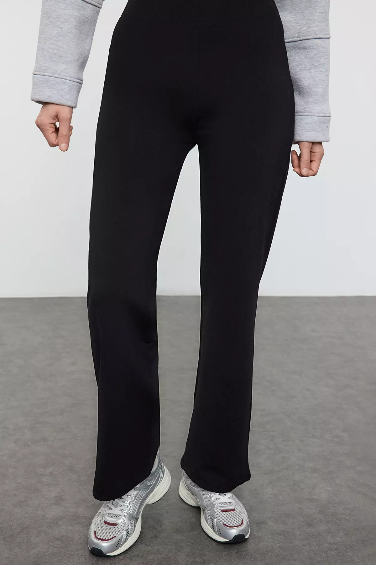 Winter Diver/Scuba Fabric Knitted Sports Sweatpants With Black Warm Underwears Thmaw25Ea00009