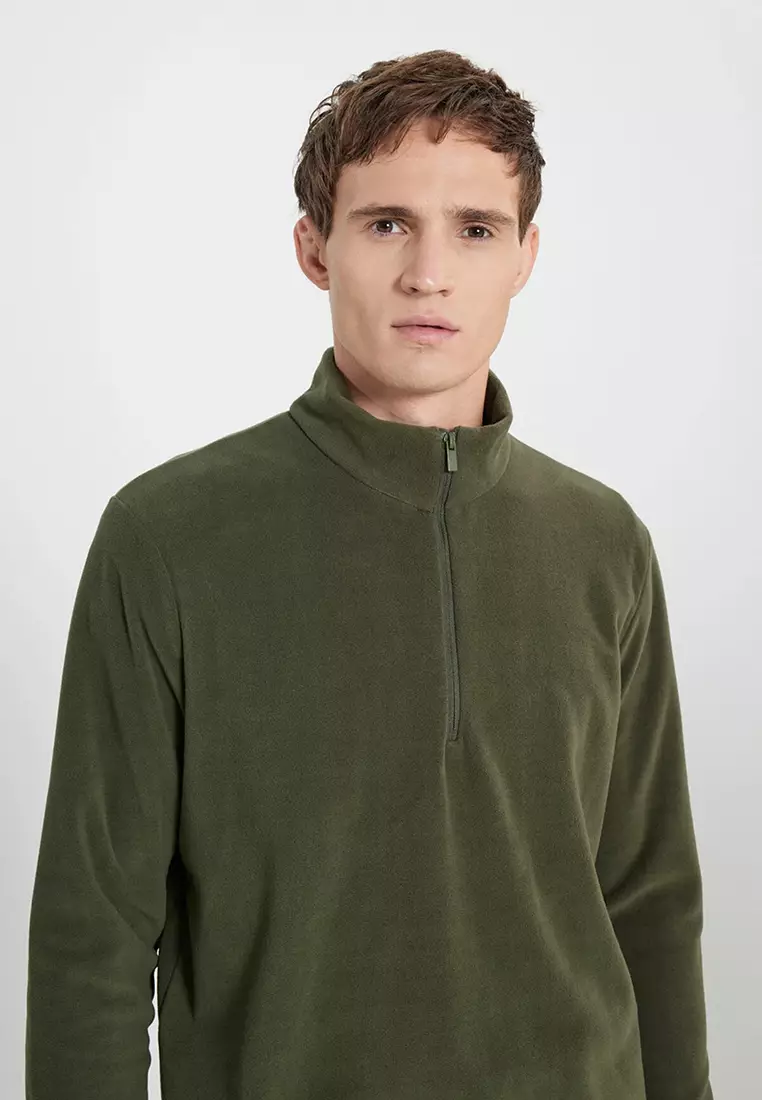 Zip Neck Polar Sweatshirt