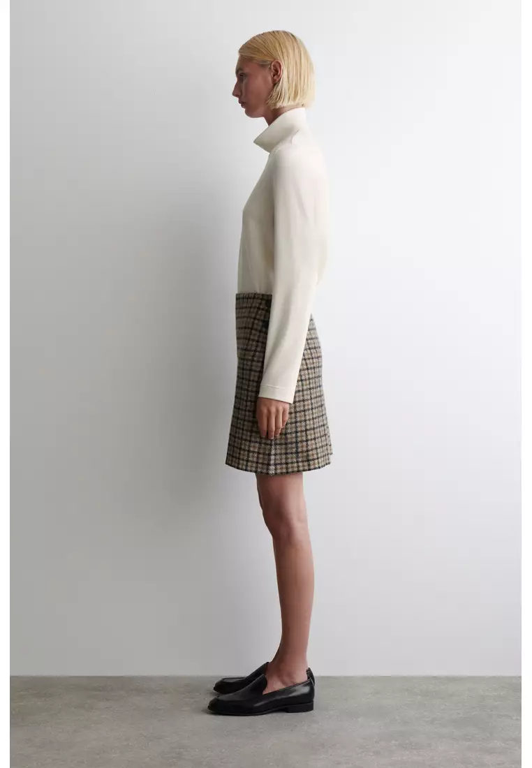 MERINO WOOL MINI SKIRT