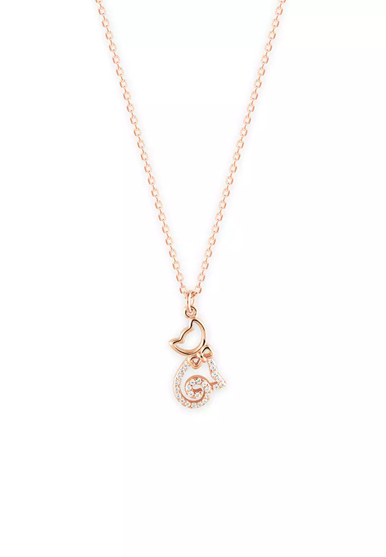 Gold necklace sales with cz stones