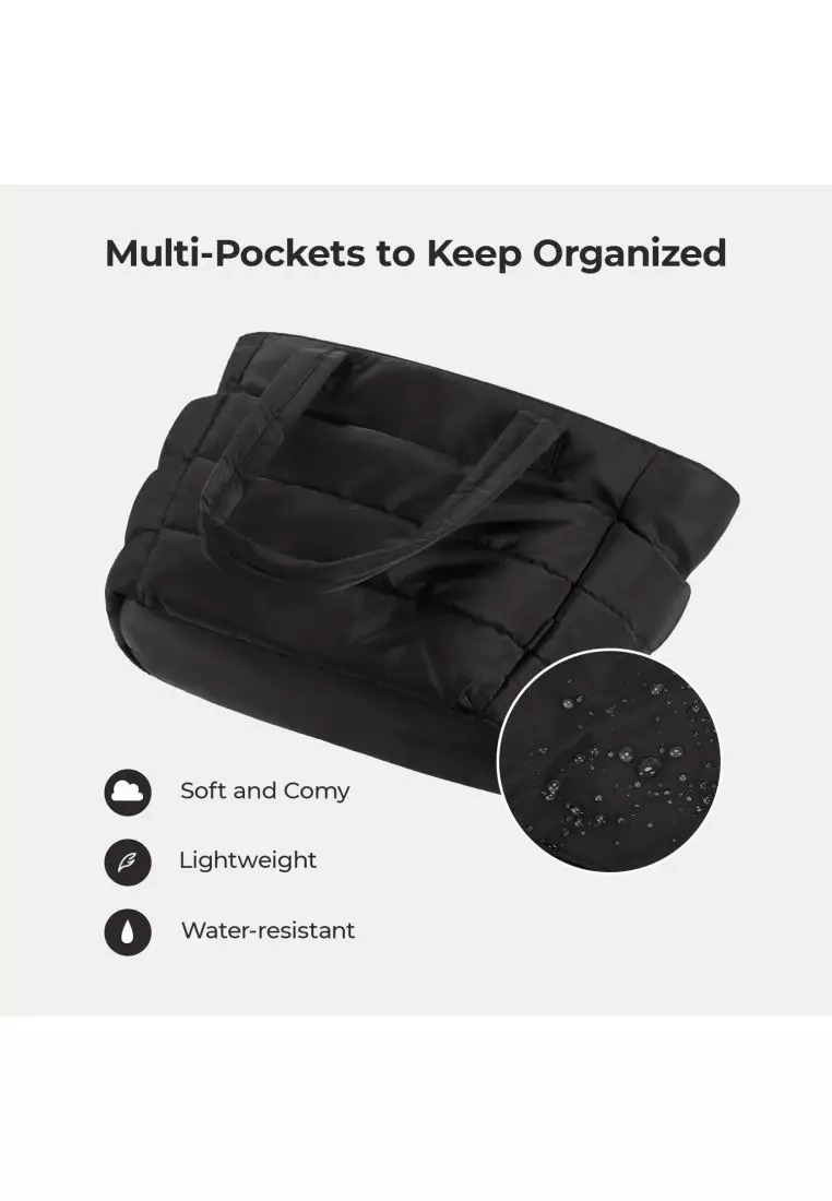 Bagsmart Zora Puffy Tote 20L (Black)
