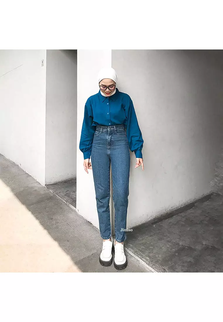 Highwaist Boyfriend Jeans 021 FEEL GOOD