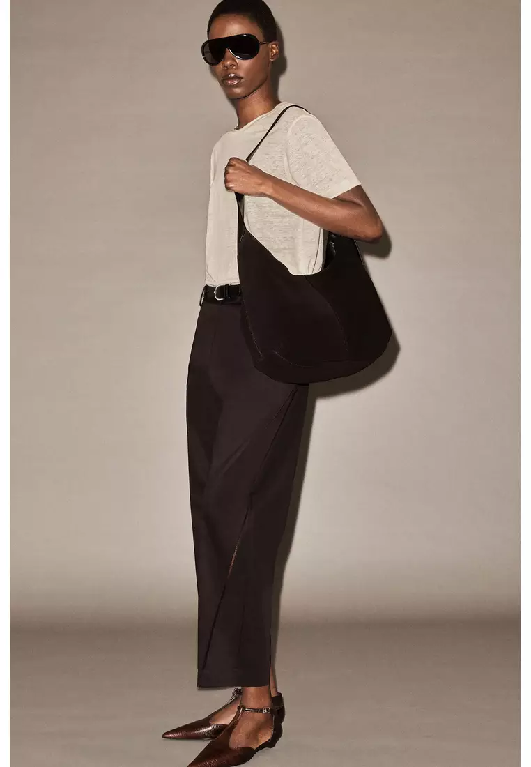 EMBROIDERED COTTON TROUSERS