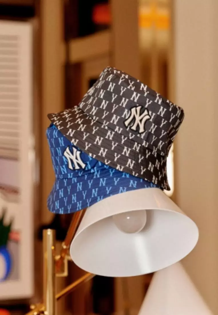 MLB Classic Monogram Jacquard Bucket Hat New York Yankees