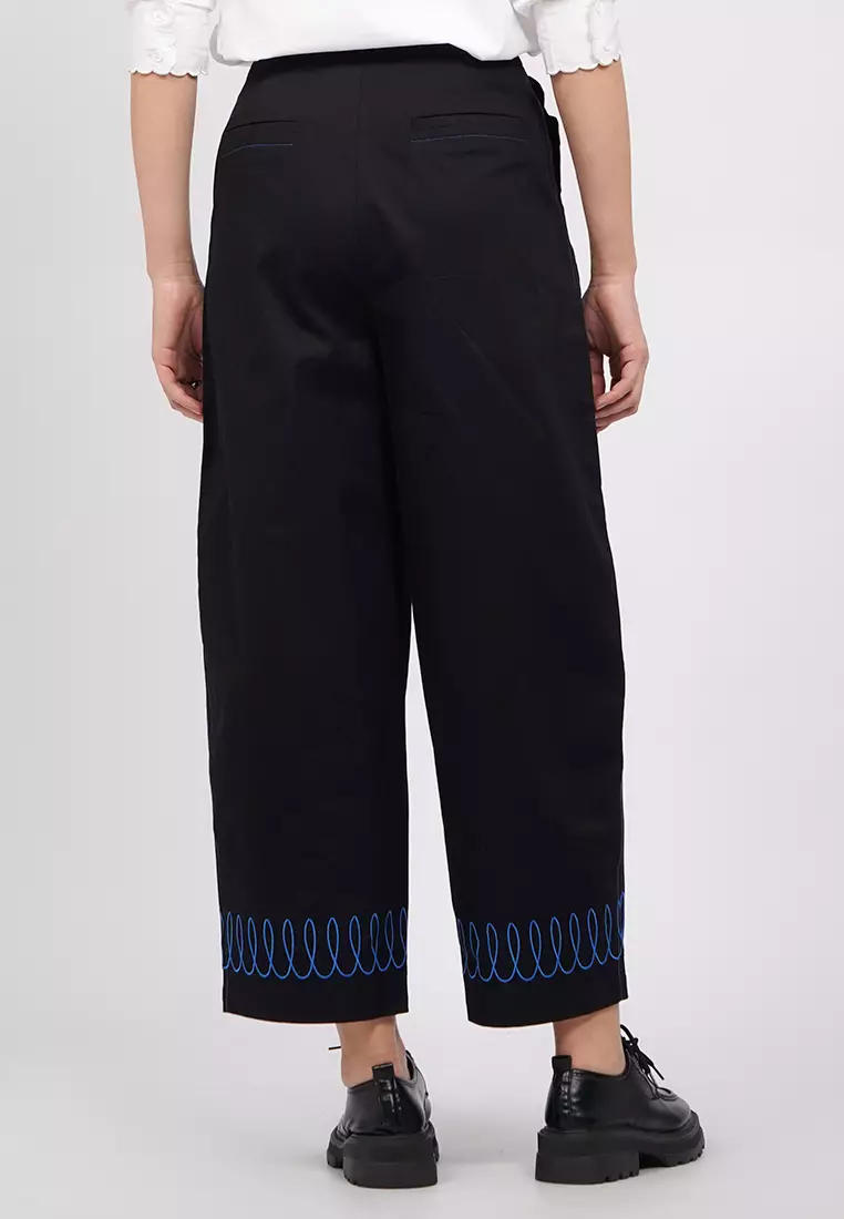 Executive X Sanchia Embroidered Ankle Length Pants