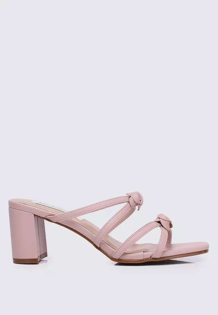 Discount on My Ballerine  shoes - SKU: My Ballerine Rosina Comfy Heels In Dusty Pink