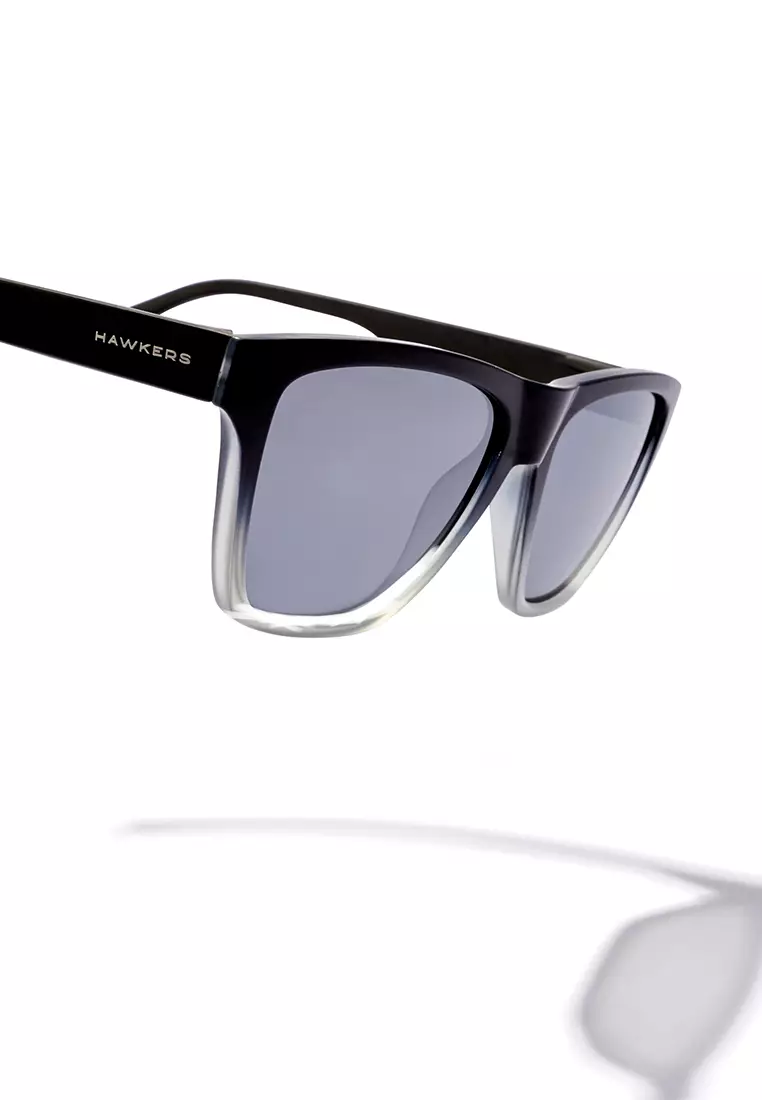 HAWKERS One Ls Rodeo Polarized Black Mirror Sunglasses For Men And Women, Unisex. Official Product Designed In Spain